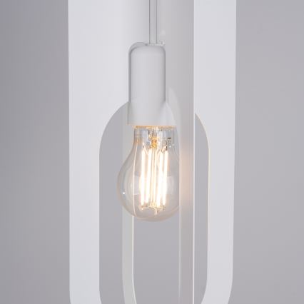 Candeeiro suspenso NICUS 1xE27/15W/230V branco