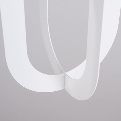Candeeiro suspenso NICUS 1xE27/15W/230V branco