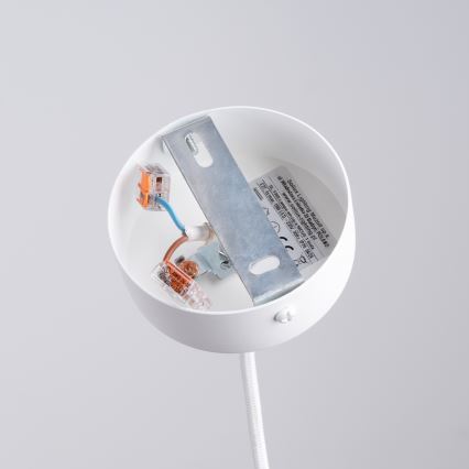 Candeeiro suspenso NICUS 1xE27/15W/230V branco
