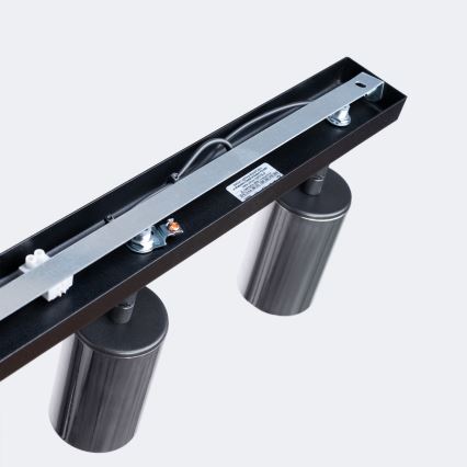 Foco WINX 3xGU10/10W/230V preto/cromado brilhante
