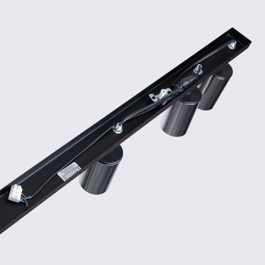 Foco WINX 6xGU10/10W/230V preto/cromado brilhante
