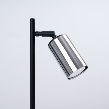 Candeeiro de mesa WINX 1xGU10/10W/230V preto/cromado brilhante