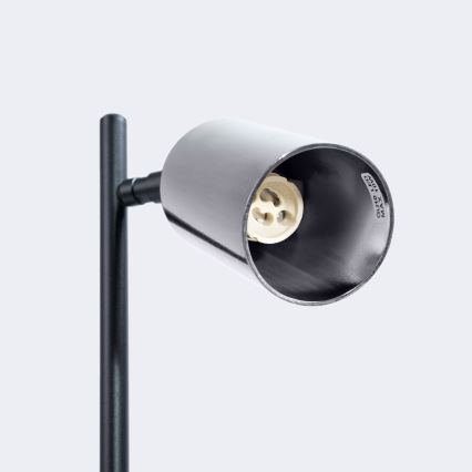 Candeeiro de mesa WINX 1xGU10/10W/230V preto/cromado brilhante