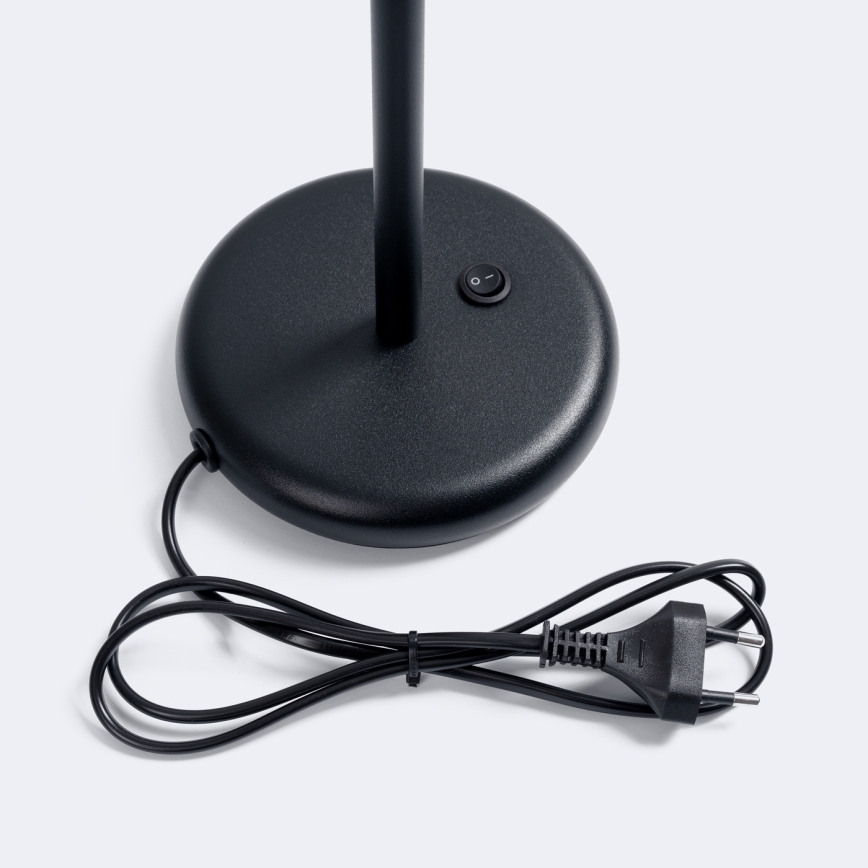 Candeeiro de mesa WINX 1xGU10/10W/230V preto/cromado brilhante
