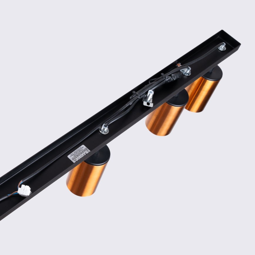 Foco WINX 6xGU10/10W/230V preto/cobre