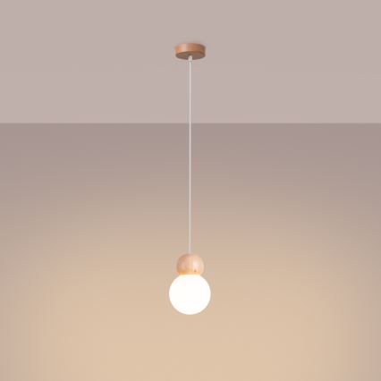 Candeeiro suspenso PEKKA 1xG9/8W/230V branco
