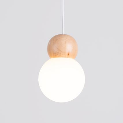 Candeeiro suspenso PEKKA 1xG9/8W/230V branco