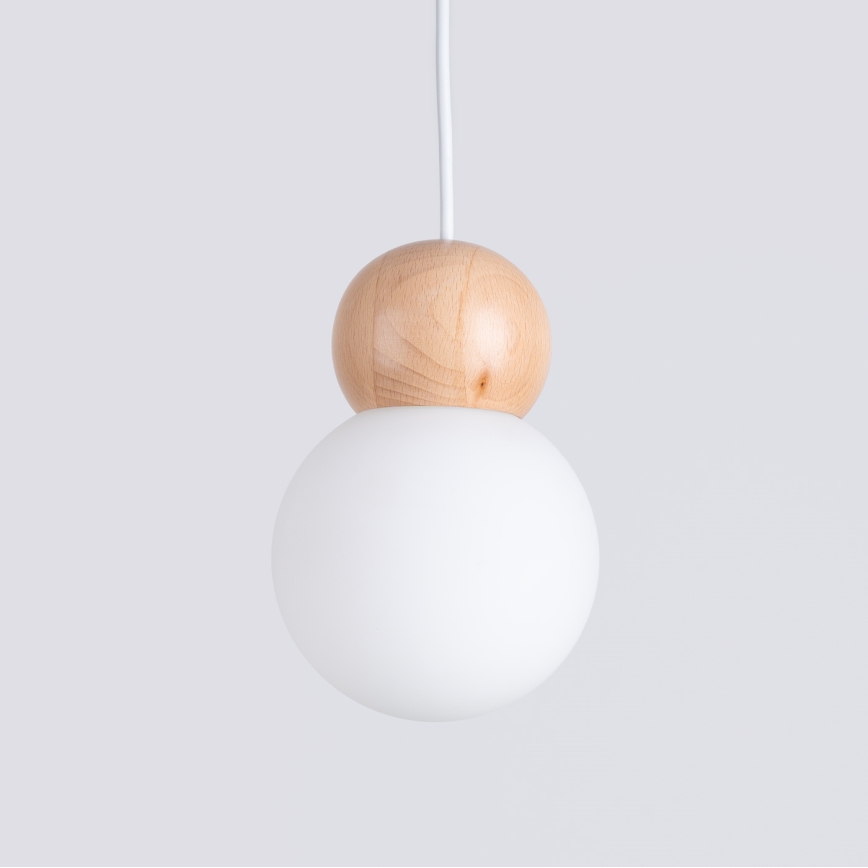 Candeeiro suspenso PEKKA 1xG9/8W/230V branco
