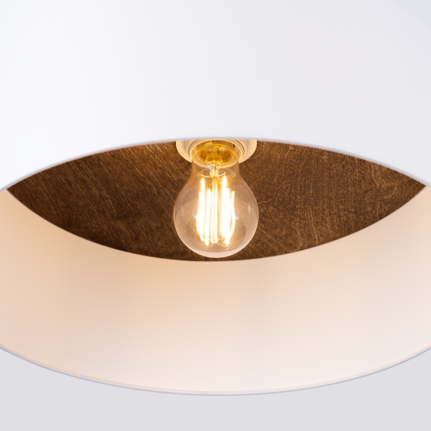 Iluminação de teto TELESTO 1xE27/15W/230V diâmetro 35 cm branco/castanho