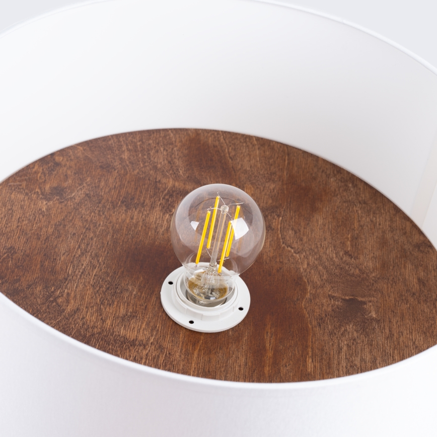 Iluminação de teto TELESTO 1xE27/15W/230V diâmetro 35 cm branco/castanho