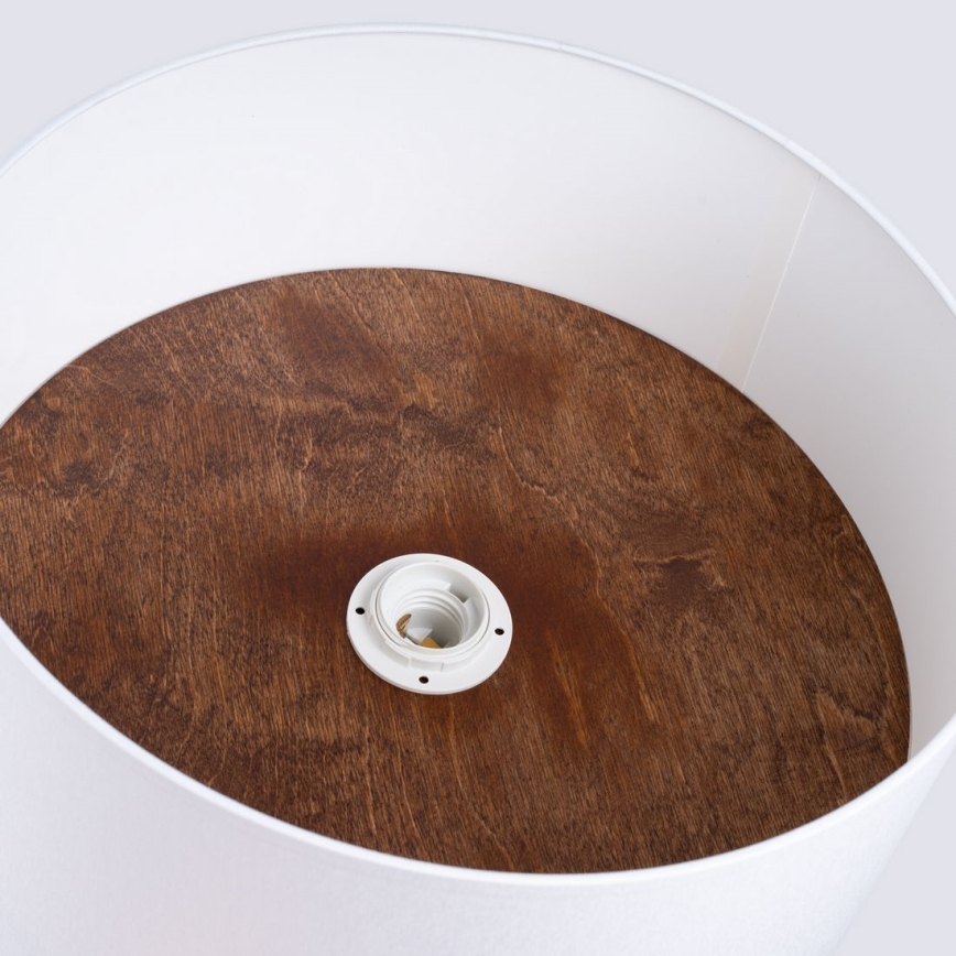 Iluminação de teto TELESTO 1xE27/15W/230V diâmetro 35 cm branco/castanho