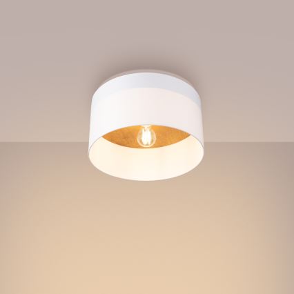 Iluminação de teto TELESTO 1xE27/15W/230V diâmetro 35 cm branco/bege