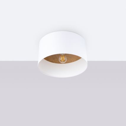 Iluminação de teto TELESTO 1xE27/15W/230V diâmetro 35 cm branco/bege