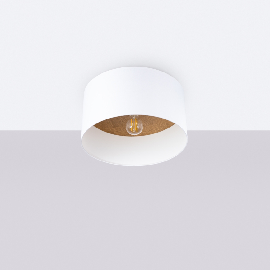 Iluminação de teto TELESTO 1xE27/15W/230V diâmetro 35 cm branco/bege