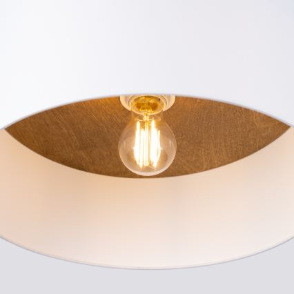 Iluminação de teto TELESTO 1xE27/15W/230V diâmetro 35 cm branco/bege