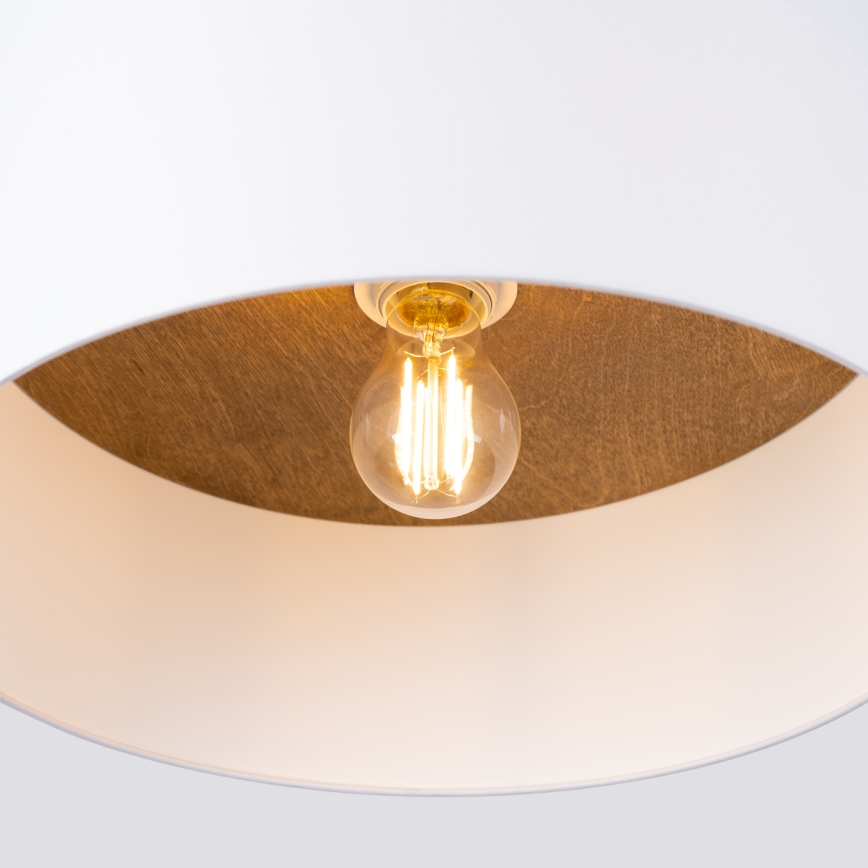 Iluminação de teto TELESTO 1xE27/15W/230V diâmetro 35 cm branco/bege