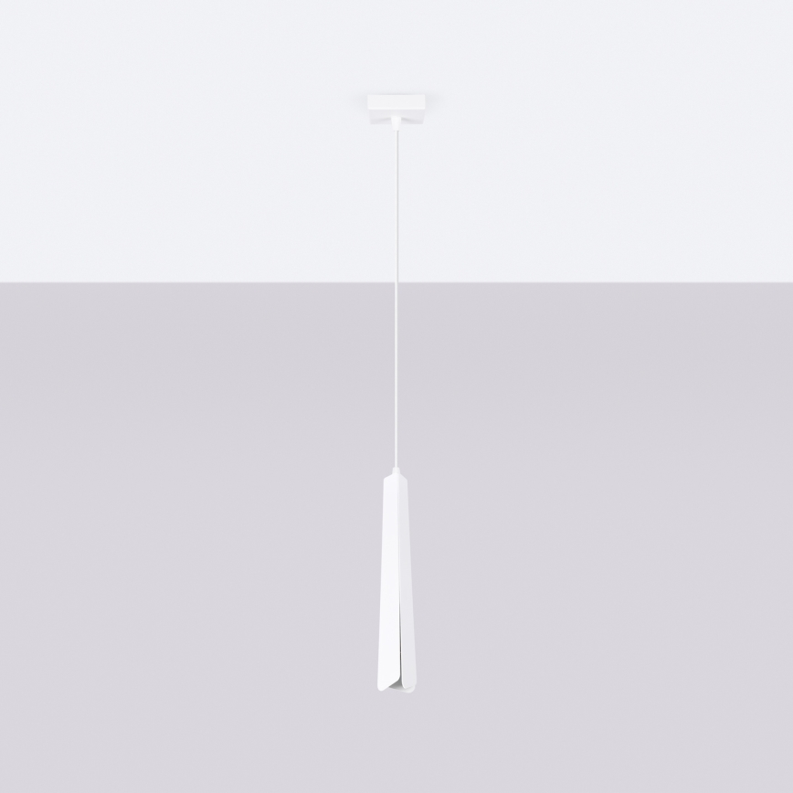 Candeeiro suspenso PRYSM 1xG9/8W/230V branco