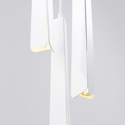 Candeeiro suspenso PRYSM 3xG9/8W/230V branco