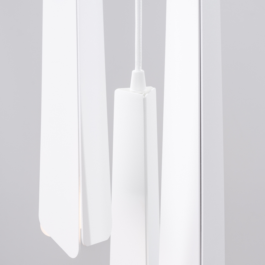 Candeeiro suspenso PRYSM 3xG9/8W/230V branco
