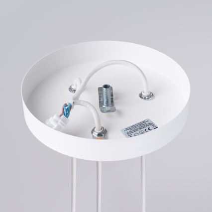 Candeeiro suspenso PRYSM 3xG9/8W/230V branco