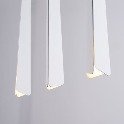 Candeeiro suspenso PRYSM 3xG9/8W/230V branco