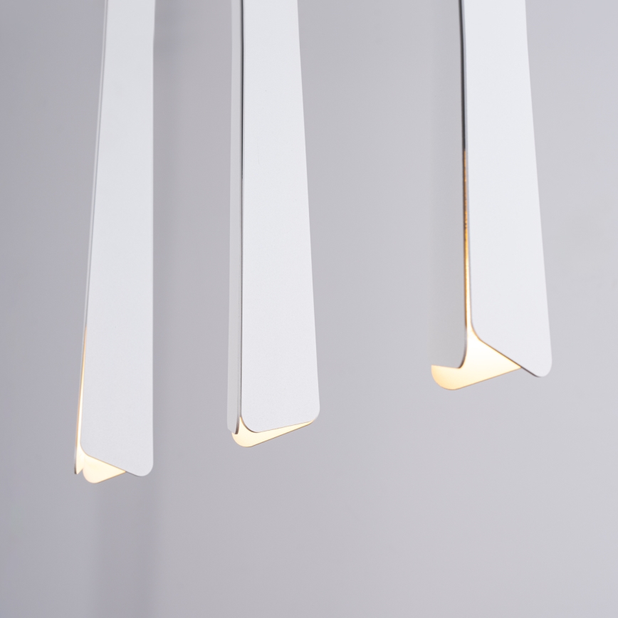 Candeeiro suspenso PRYSM 3xG9/8W/230V branco