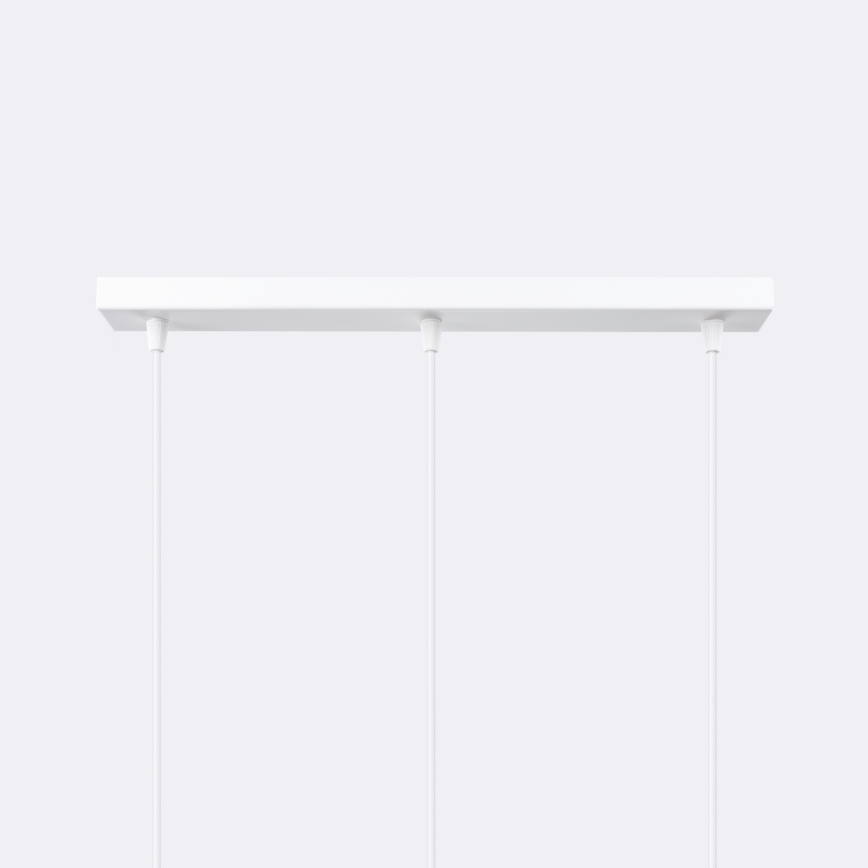 Candeeiro suspenso PRYSM 3xG9/8W/230V branco