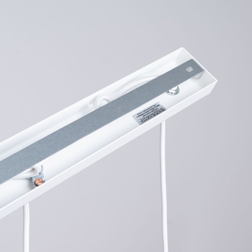 Candeeiro suspenso PRYSM 3xG9/8W/230V branco