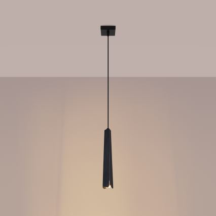 Candeeiro suspenso PRYSM 1xG9/8W/230V preto