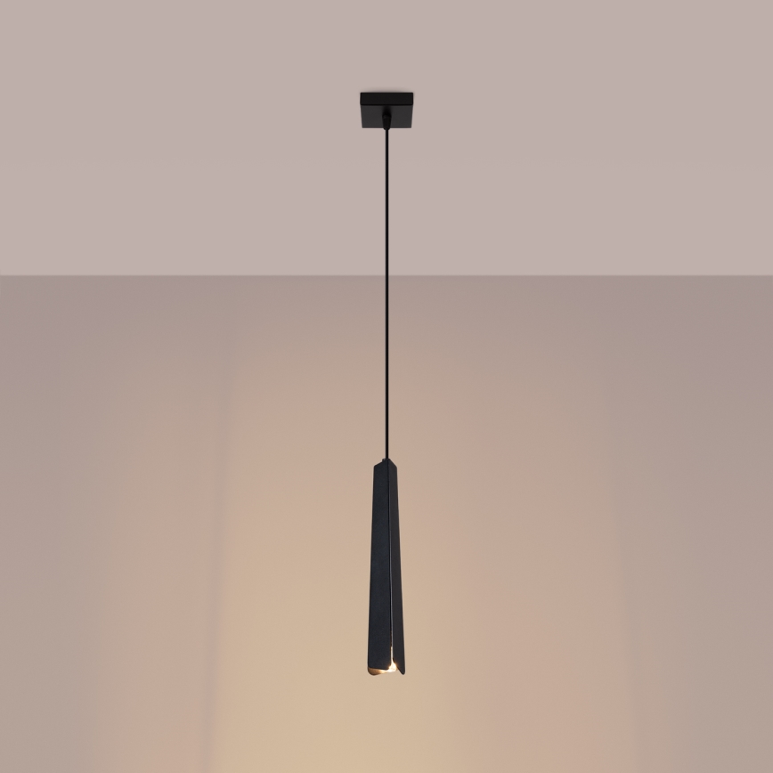 Candeeiro suspenso PRYSM 1xG9/8W/230V preto