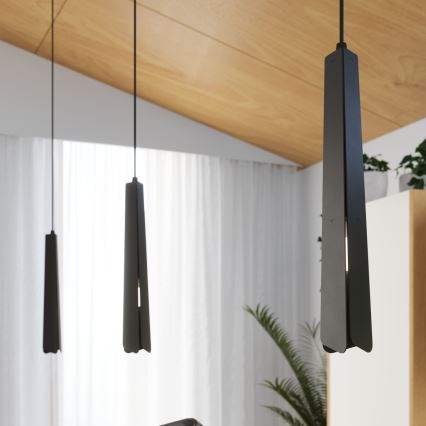 Candeeiro suspenso PRYSM 1xG9/8W/230V preto
