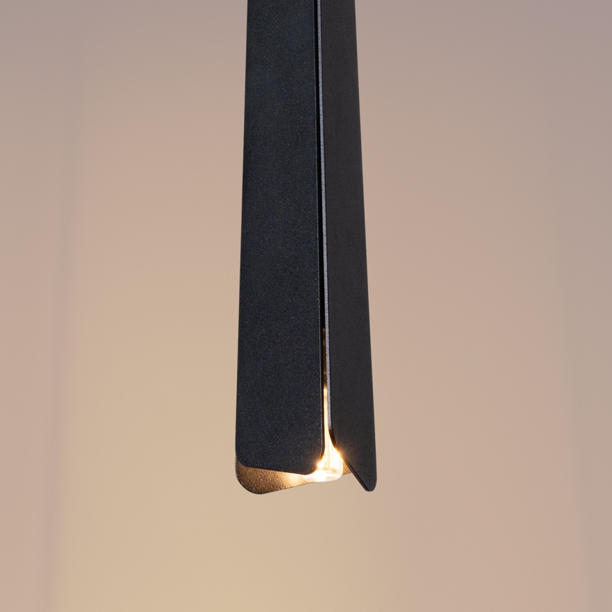 Candeeiro suspenso PRYSM 1xG9/8W/230V preto