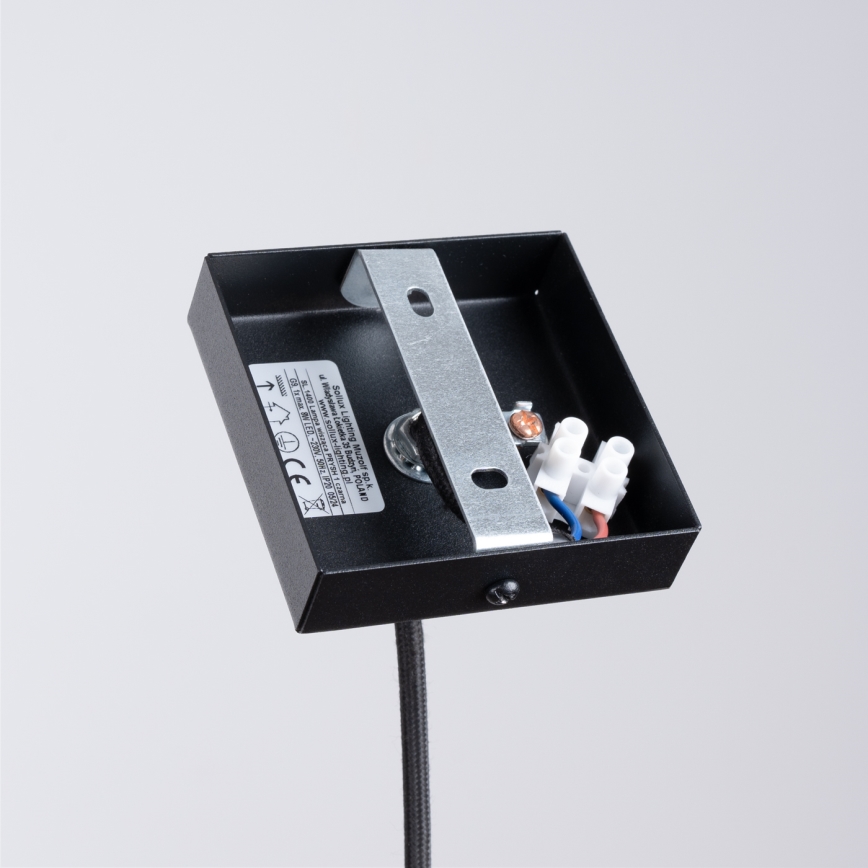 Candeeiro suspenso PRYSM 1xG9/8W/230V preto
