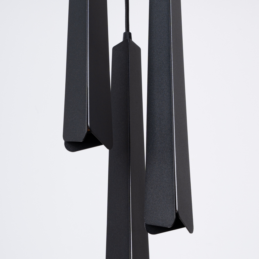 Candeeiro suspenso PRYSM 3xG9/8W/230V preto