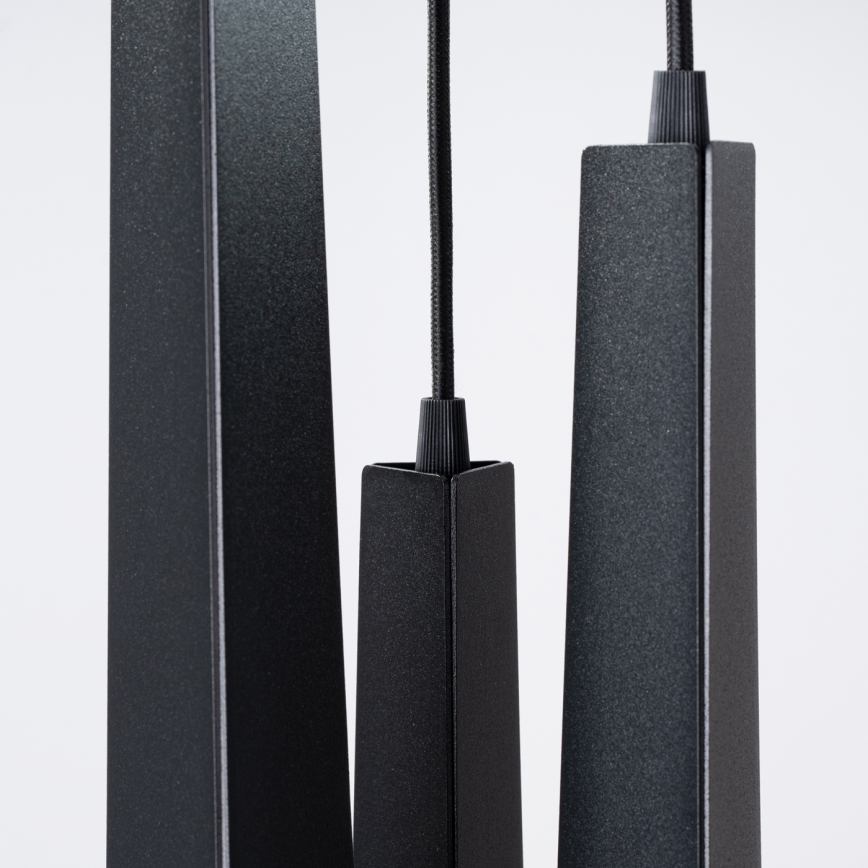 Candeeiro suspenso PRYSM 3xG9/8W/230V preto