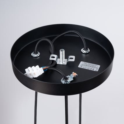 Candeeiro suspenso PRYSM 3xG9/8W/230V preto