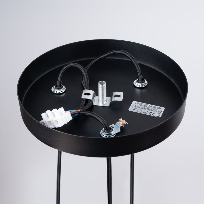 Candeeiro suspenso PRYSM 3xG9/8W/230V preto
