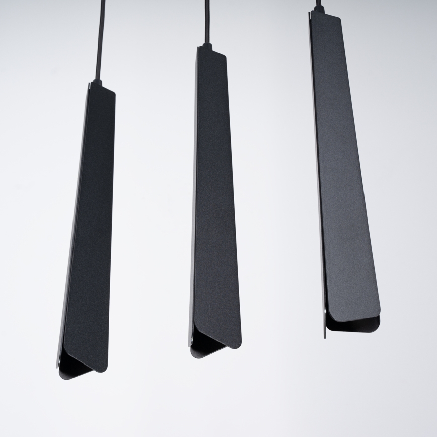 Candeeiro suspenso PRYSM 3xG9/8W/230V preto