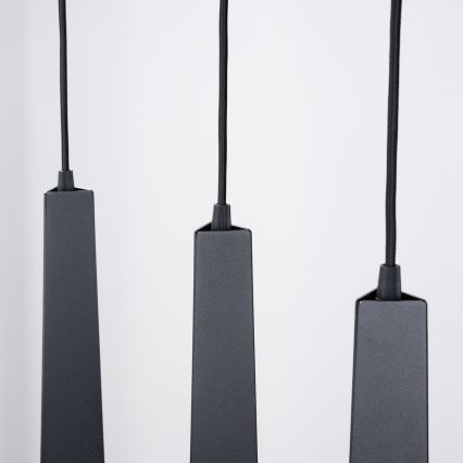 Candeeiro suspenso PRYSM 3xG9/8W/230V preto