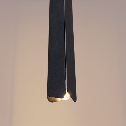 Candeeiro suspenso PRYSM 3xG9/8W/230V preto