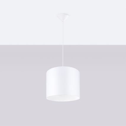 Candeeiro suspenso NOVA 1xE27/15W/230V diâmetro 30 cm branco