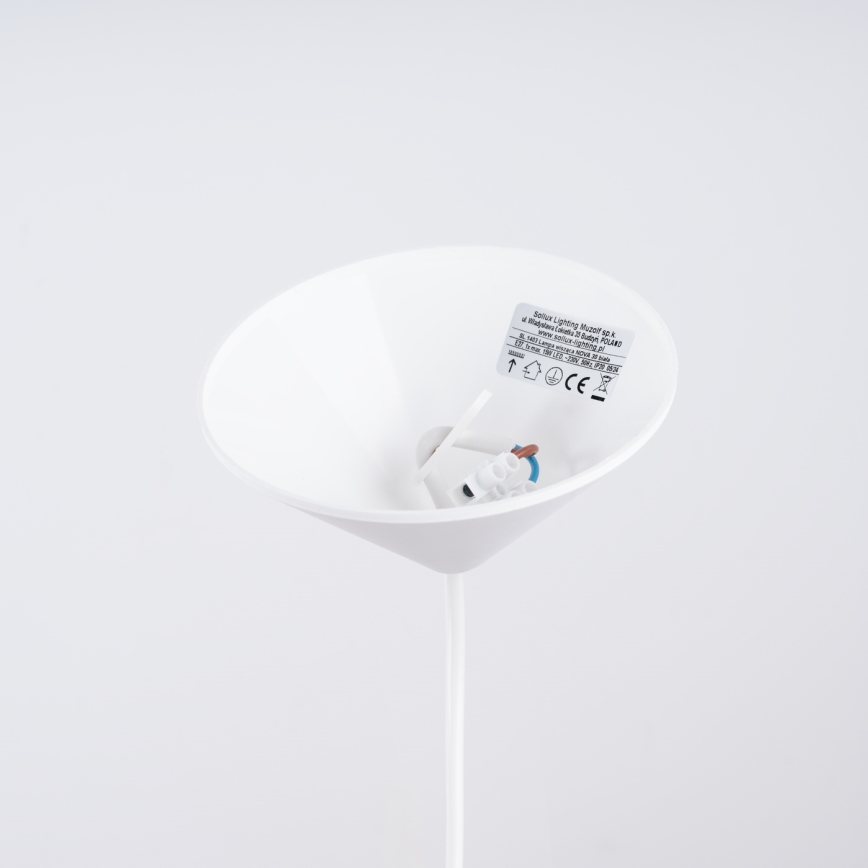 Candeeiro suspenso NOVA 1xE27/15W/230V diâmetro 30 cm branco