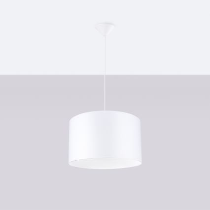 Candeeiro suspenso NOVA 1xE27/15W/230V diâmetro 40 cm branco