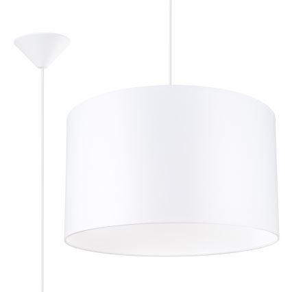 Candeeiro suspenso NOVA 1xE27/15W/230V diâmetro 40 cm branco