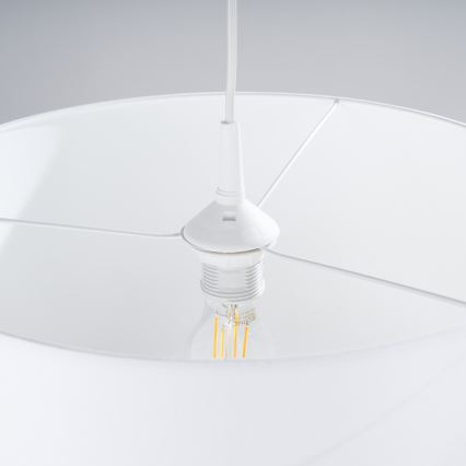 Candeeiro suspenso NOVA 1xE27/15W/230V diâmetro 40 cm branco
