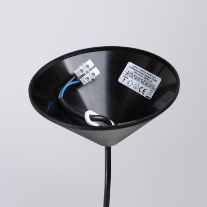Candeeiro suspenso NOVA 1xE27/15W/230V diâmetro 30 cm preto
