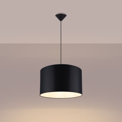 Candeeiro suspenso NOVA 1xE27/15W/230V diâmetro 40 cm preto