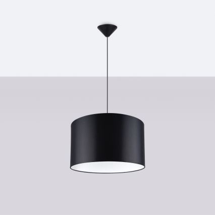 Candeeiro suspenso NOVA 1xE27/15W/230V diâmetro 40 cm preto