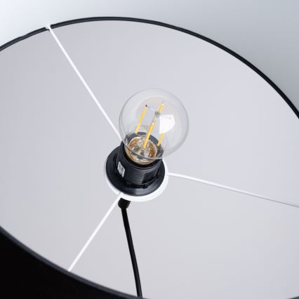 Candeeiro suspenso NOVA 1xE27/15W/230V diâmetro 40 cm preto