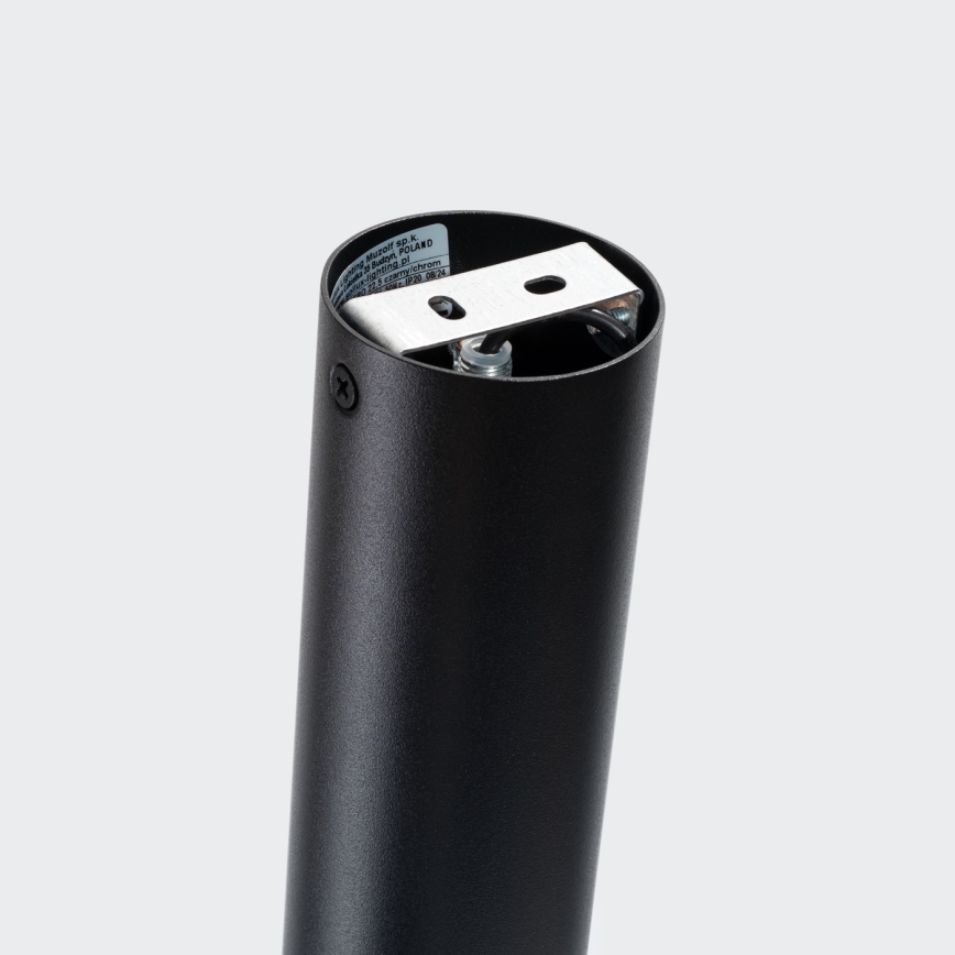 Foco NERO 1xGU10/10W/230V 22,5 cm preto/cromado brilhante